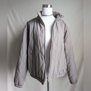 Avalanche Quilted Zip Jacket – Neutral Taupe | XL